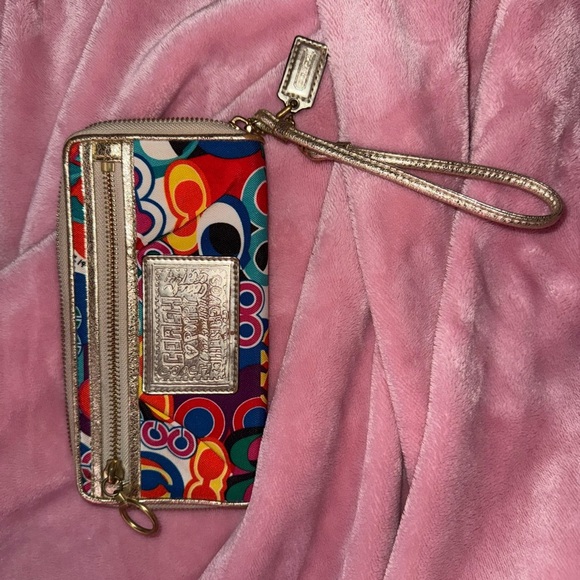 Vintage Coach Poppy Pop C Zip-Around Wallet - Picture 1 of 9